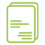 green and white checklist icon