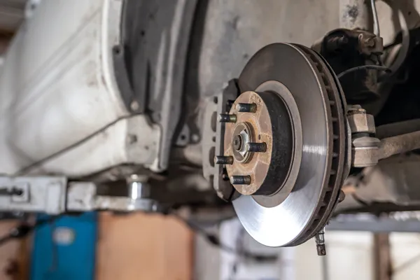 brake caliper up close 